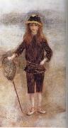 Pierre Renoir The Little Fisher Girl(Marthe Berard) USA oil painting artist